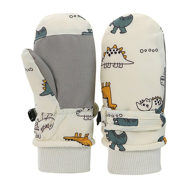 GXWEA Gloves For Kids Toddler Skis Kids Gloves Winter Gloves Thick Gloves Stretchy Warm Gloves Boys Girls 6-24 Months 4-8 Years AHA5 kids snow gloves White