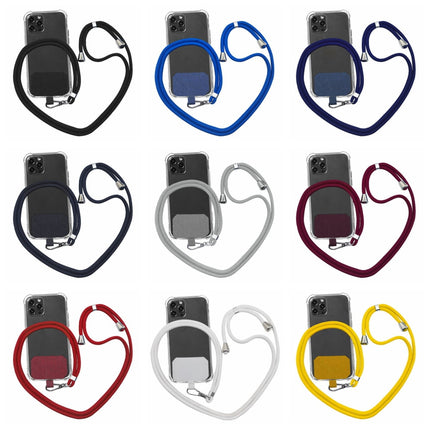 Universal Cell Phone Lanyard,Crossbody Lanyard with Adjustable Nylon Neck Strap for Most Mobile Phone, Black Red.