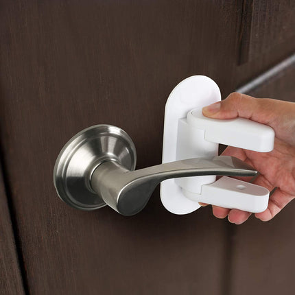 Door Lever Lock (2 Pack) Child Proof Doors & Handles 3M Adhesive - Child Safety.
