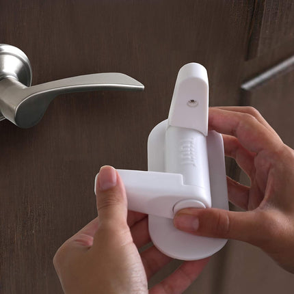 Door Lever Lock (2 Pack) Child Proof Doors & Handles 3M Adhesive - Child Safety.