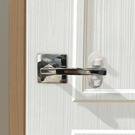Door Lever Lock (2 Pack) Child Proof Doors & Handles 3M Adhesive - Child Safety.