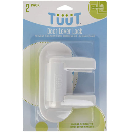 Door Lever Lock (2 Pack) Child Proof Doors & Handles 3M Adhesive - Child Safety.
