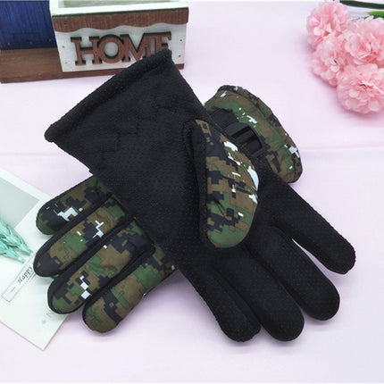 TAIAOJING Kids Winter Snow Ski Gloves Kids Winter Warm Windproof Cold Weather Outdoor Sports Gloves For Boys Girls Snow Gloves Ski Gloves One Size Yellow.