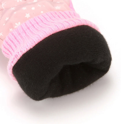TAIAOJING Kids Winter Snow Ski Gloves Kids Winter Warm Windproof Cold Weather Outdoor Sports Gloves For Boys Girls Snow Gloves Ski Gloves One Size as pictures shown.