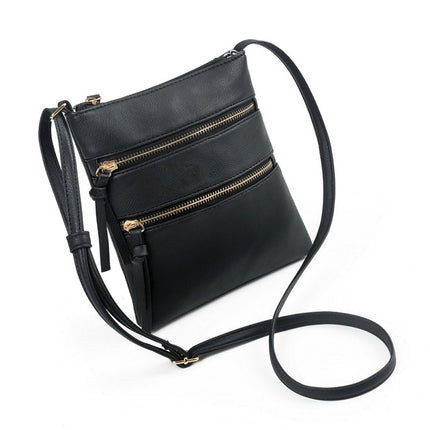 Small Crossbody Purses for Women Multi Pocket Travel Bag Over The Shoulder with Extra Long Strap - Beige Black.