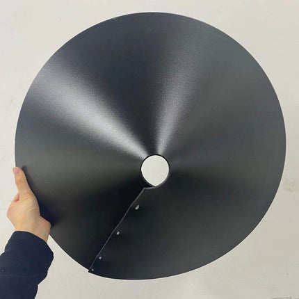 Squirrel Proof Baffle 鈥?12/14/16/18 Inches Wide Squirrel Protection for Bird Feeders 鈥?Anti-Rust Galvanized Steel Hangable Baffle, Protects Bird Houses from Squirrels 16" Black.