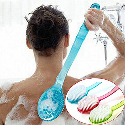 Warkul Long Handled Bath Shower Back Brush Body Scrubber Massager Skin Cleaning Tool Brush 2023 New Blue.
