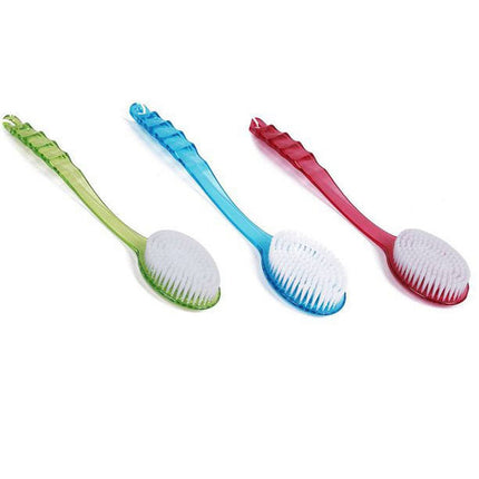 Warkul Long Handled Bath Shower Back Brush Body Scrubber Massager Skin Cleaning Tool Brush 2023 New Rose Red.