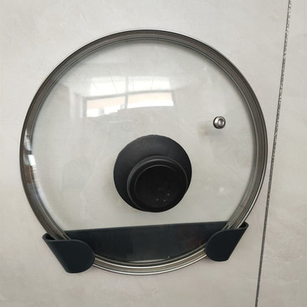Pan Lid Holder, Pot Lid Organizer for Cabinet Door, Pan Pot Cover Holder for Kitchen, Set of 4.