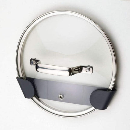Pan Lid Holder, Pot Lid Organizer for Cabinet Door, Pan Pot Cover Holder for Kitchen, Set of 4.