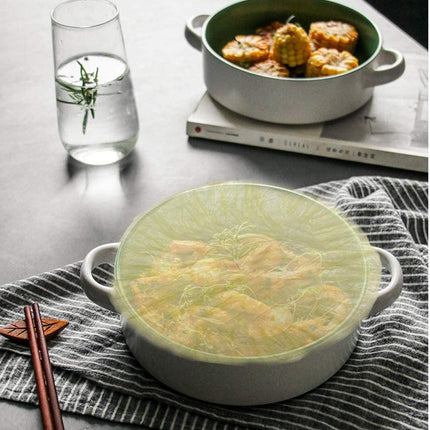 Elastic Food Storage Covers Reusable Stretch Plastic Wrap Bowl Covers Elastic Alternative to Foil for Family Outdoor Picnic 3 Size (60) Other.