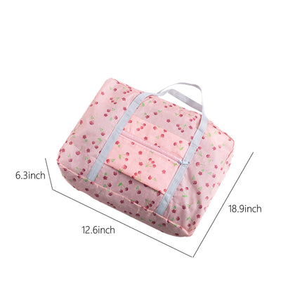 Foldable Travel Duffel Bag Tote Carry On Luggage Sport Duffle Week-ender Overnight For Women And Girls B-Pink.