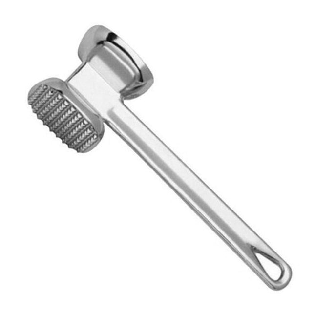 Stainless Steel Meat Mallet Tenderizer, Heavy Duty Mallet Tools Chicken Pounder, Steak Pork Kitchen Tool Silver.