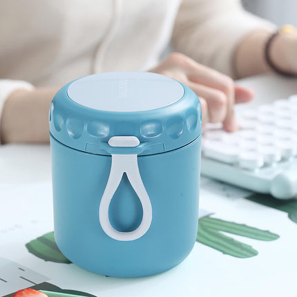 Aufmer Food Warm Thermal Leakproof Vacuum Stainless Reusable Lunch Box Light Blue◈18 OZ.