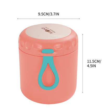 Aufmer Food Warm Thermal Leakproof Vacuum Stainless Reusable Lunch Box Pink◈18 OZ.