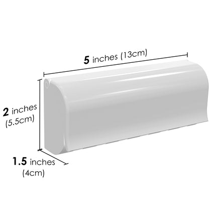 Linkidea 6 Slots Toothbrush Holders Wall Mounted, RV Mirror Toothbrush Organizer Hanger with Cover, Self Adhesive Toothbrush Storage Stand Rack.
