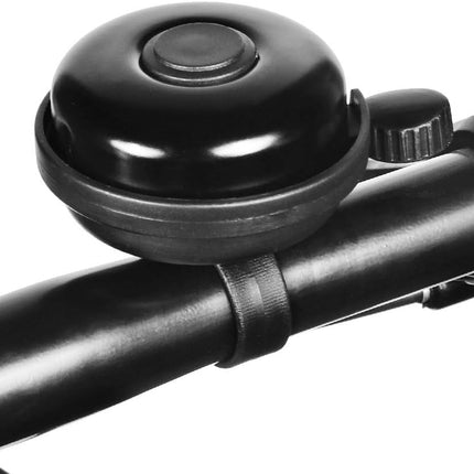 ZHUYING 2 pack Classic Bike Bell, Aluminum Bicycle Bell, Loud Crisp Clear Sound Bicycle Bike Bell for Adults Kids 2black.