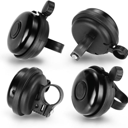 ZHUYING 2 pack Classic Bike Bell, Aluminum Bicycle Bell, Loud Crisp Clear Sound Bicycle Bike Bell for Adults Kids 2black.