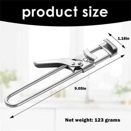 SHAOTELLME Stainless Steel Can Opener Manual Multifunctional Labor Saving Can Opener Kitchen Creative Can Opener Tool Easily Open Cans Of Various Sizes, 3PC Silver.