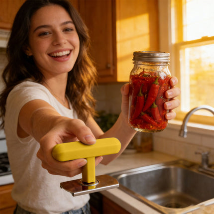 SHAOTELLME Stainless Steel Can Opener Manual Multifunctional Labor Saving Can Opener Kitchen Creative Can Opener Tool Easily Open Cans Of Various Sizes, 3PC Yellow.