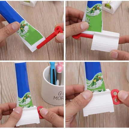 3 Pack Multi Purpose Tube Squeezer Dispenser Bathroom Toothpaste Holder,Hair Color Dye/Cosmetic/Oil Paint Squeezer.
