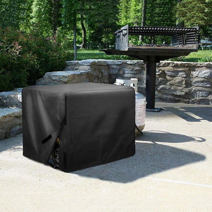 Universal Generator Cover for 5500-15000 Watt Waterproof Heavy Duty 600D Oxford Fabric Covers Black 26"x20"x20"(LxWxH).