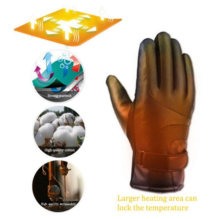 USB Plug Electric Heated Gloves With Touchscreen Finger For Men Women Winter Hands Warmer Thermal Gloves Windproof For Cold Weather Outdoor Activities.