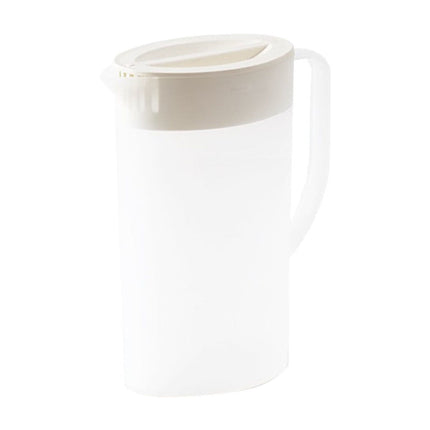 Under $5 Tyidzon Water Pitcher with Lid Plastic Water Jug with Handle Bpa Free for Making Teas and Juices White Clear White.