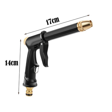 High Pressure Spray Water Gun Washing Garden Watering Hose Nozzle Sprinkler Car Cleaning Wash Tool Kits Auto Washer Black.