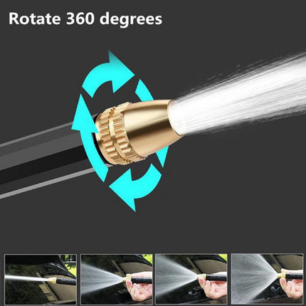 High Pressure Spray Water Gun Washing Garden Watering Hose Nozzle Sprinkler Car Cleaning Wash Tool Kits Auto Washer Black.