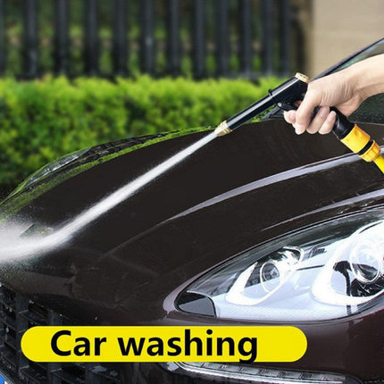 High Pressure Spray Water Gun Washing Garden Watering Hose Nozzle Sprinkler Car Cleaning Wash Tool Kits Auto Washer Black.
