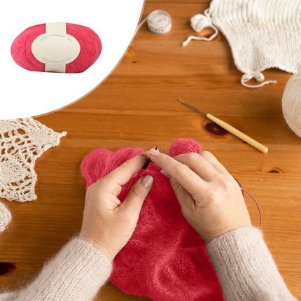 Clearance! Boovnll Mohair Yarn, Soft Yarn for Crocheting, Hand Knitting Hats, Sweater, Scarves, Crafts, Home Decorations, DIY Kids Toys, Yarn 15.