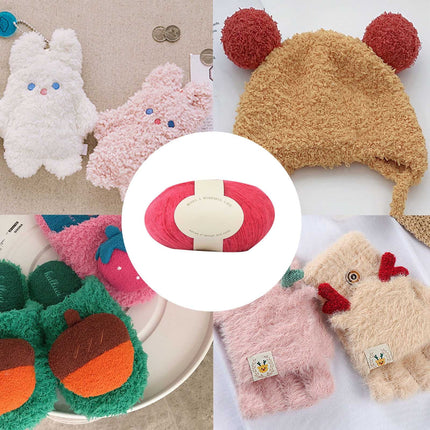 Clearance! Boovnll Mohair Yarn, Soft Yarn for Crocheting, Hand Knitting Hats, Sweater, Scarves, Crafts, Home Decorations, DIY Kids Toys, Yarn 15.