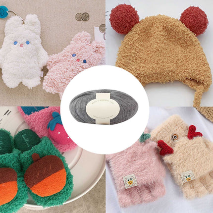 Clearance! Boovnll Mohair Yarn, Soft Yarn for Crocheting, Hand Knitting Hats, Sweater, Scarves, Crafts, Home Decorations, DIY Kids Toys, Yarn 23.