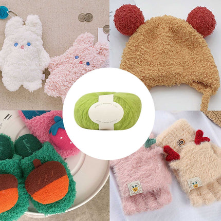 Clearance! Boovnll Mohair Yarn, Soft Yarn for Crocheting, Hand Knitting Hats, Sweater, Scarves, Crafts, Home Decorations, DIY Kids Toys, Yarn 24.