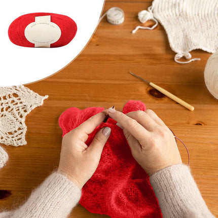Clearance! Boovnll Mohair Yarn, Soft Yarn for Crocheting, Hand Knitting Hats, Sweater, Scarves, Crafts, Home Decorations, DIY Kids Toys, Yarn 29.