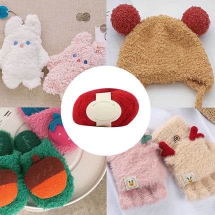 Clearance! Boovnll Mohair Yarn, Soft Yarn for Crocheting, Hand Knitting Hats, Sweater, Scarves, Crafts, Home Decorations, DIY Kids Toys, Yarn 30.