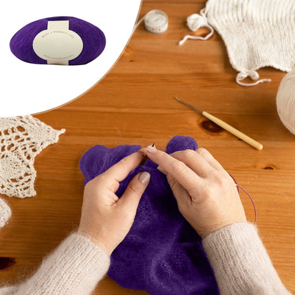 Clearance! Boovnll Mohair Yarn, Soft Yarn for Crocheting, Hand Knitting Hats, Sweater, Scarves, Crafts, Home Decorations, DIY Kids Toys, Yarn 39.