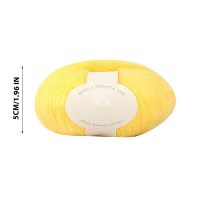 Clearance! Boovnll Mohair Yarn, Soft Yarn for Crocheting, Hand Knitting Hats, Sweater, Scarves, Crafts, Home Decorations, DIY Kids Toys, Yarn 6.
