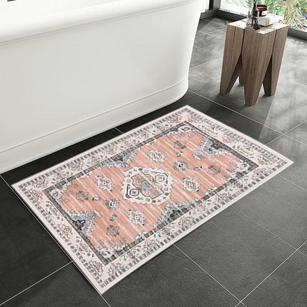Tyidzon Kitchen Mats for Floor Set of 2 Pcs, Cushioned Non Slip Kitchen Rugs for Kitchen Floor, Absorbent Runner Comfort Standing Mats Washable for Kitchen, Office, Home (15"x47"+15"x23") Orange,Blue#1.