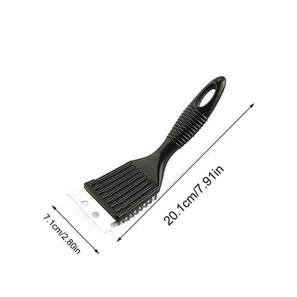 Tyidzon 2Pc Grill Brush and Scraper, 2-In-1 Stainless Steel Scraper, Grill Brush Extra Strong BBQ Cleaner Accessories Heavy Duty Barbecue Grill Cleaning Brush Cleaner 8 Inch Black#1.