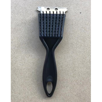 Tyidzon 2Pc Grill Brush and Scraper, 2-In-1 Stainless Steel Scraper, Grill Brush Extra Strong BBQ Cleaner Accessories Heavy Duty Barbecue Grill Cleaning Brush Cleaner 8 Inch Black#1.