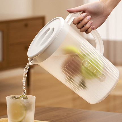 Tyidzon Juice Pitcher with Lids for Fridge, Water Jug for Teas, Juices & Iced Beverages - Fridge & Dishwasher Safe A.