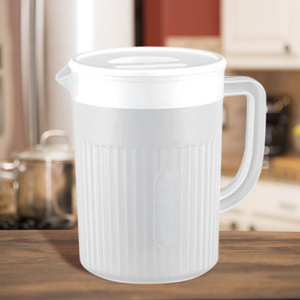 Tyidzon Juice Pitcher with Lids for Fridge, Water Jug for Teas, Juices & Iced Beverages - Fridge & Dishwasher Safe A.