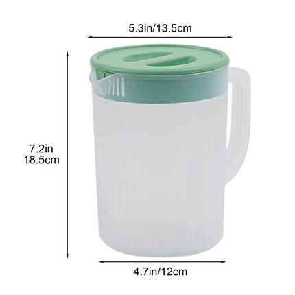Tyidzon Juice Pitcher with Lids for Fridge, Water Jug for Teas, Juices & Iced Beverages - Fridge & Dishwasher Safe B.