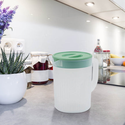 Tyidzon Juice Pitcher with Lids for Fridge, Water Jug for Teas, Juices & Iced Beverages - Fridge & Dishwasher Safe B.