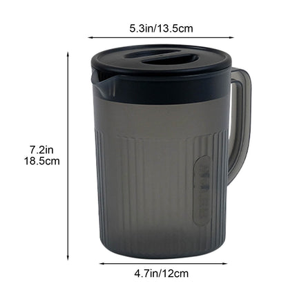 Tyidzon Juice Pitcher with Lids for Fridge, Water Jug for Teas, Juices & Iced Beverages - Fridge & Dishwasher Safe D.