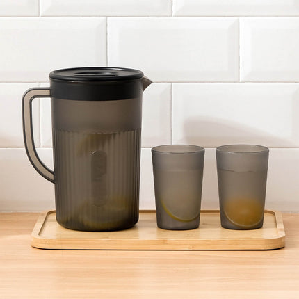 Tyidzon Juice Pitcher with Lids for Fridge, Water Jug for Teas, Juices & Iced Beverages - Fridge & Dishwasher Safe D.