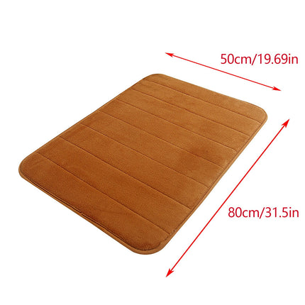 Tyidzon Soft Absorbent Bath Mat Non Slip Bathroom Rugs Quick Dry Washable Bathroom Rug for Home Bathroom Entrance Shower Floor 20 x 32 Inch Brown.