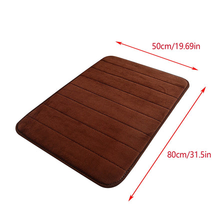 Tyidzon Soft Absorbent Bath Mat Non Slip Bathroom Rugs Quick Dry Washable Bathroom Rug for Home Bathroom Entrance Shower Floor 20 x 32 Inch Coffee.